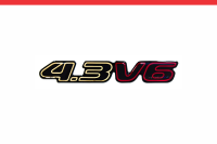 Imagem do produto Emblema “4.3V6” para Chevrolet Blazer Executive .../2003 – Cod. 3135